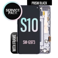 Samsung Galaxy S10 / G973F Frontcover + Lcd + Touch + Black Original (Service Pack)