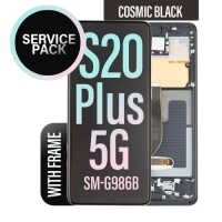 Samsung Galaxy S20 Plus / G985F / G986B Frontcover + Lcd + Touch (NO Camera) Black Original (Service Pack)