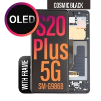 Samsung Galaxy S20 Plus / G985F / G986B Frontcover + Lcd (OLED) + Touch Cosmic BLACK Grade A+