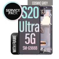 Samsung Galaxy S20 Ultra 5G / G988B Frontcover + Lcd + Touch (NO CAMERA) Cosmic Grey Original (Service Pack)