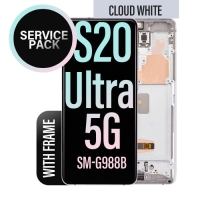 Samsung Galaxy S20 Ultra 5G / G988B Frontcover + Lcd + Touch Cosmic White Original (Service Pack)
