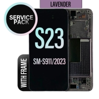 Samsung Galaxy S23 5G / S911B Frontcover + Lcd + Touch  LEVANDER / LIGHT PINK Original (Service Pack)