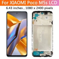 Xiaomi Poco M5s Frontcover + Lcd + Touch Black Grade A