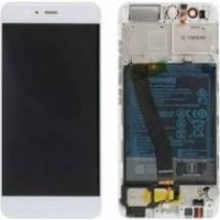 Huawei P10 Frontcover + Lcd + Touch White / Silver Original (Service Pack)