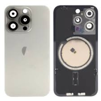 iPhone 15 Pro Max Back Cover Magsafe + Camera Lens Natural Titanium Grade A