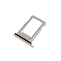 iPhone XS Sim Tray Holder Silver / White