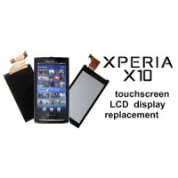 Sony Xperia X10 Frontcover + Lcd + Touch Black Original