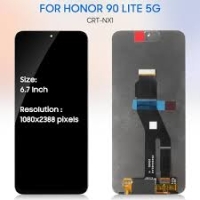 Huawei Honor 90 Lite  Lcd + Touch (NO FRAME) Black Grade A (HQS - WARRANTY AFTER INSTALLATION) .note.