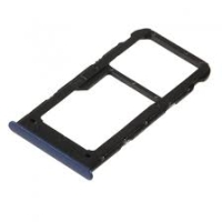 Huawei P Smart Sim / Micro SD Tray Holder Blue Original