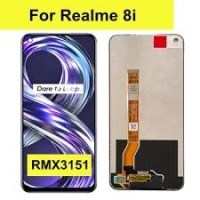 Realme 8i  Lcd (IPS) + Touch (NO FRAME) Black Grade A