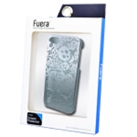 iPhone 5 / 5s / SE Fuera Crown Skull Hard Case silver inc. Scr. Prot.
