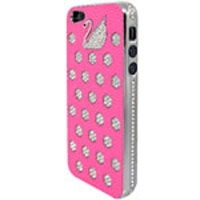 iPhone 5 / 5S / SE Swan Diamond Case in Pink  (Aναγλυφο)