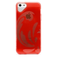 iPhone 5 / 5s / SE Silicone Olo Glasier Case Red