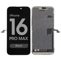 iPhone 16 Pro Max Lcd  + Touch Black SOFT OLED Grade A+ (WARRANTY AFTER INSTALLATION) .note.
