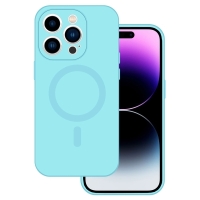 iPhone 14 Silicone Magsafe Magsilicone Case Light Blue