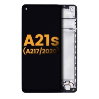 Samsung Galaxy A21s / A217F Frontcover + Lcd (PLS) + Touch Black Grade A