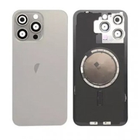 iPhone 15 Pro Max Back Cover Magsafe + NFC + Camera Lens Natural Titanium Grade A