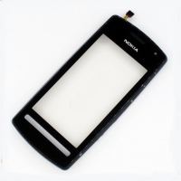 Nokia 603 Front Cover + Touch Black HQ