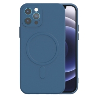 iPhone 13 Pro Silicone Protect Magsafe Case Navy