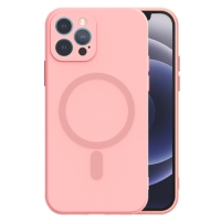 iPhone 13 Pro Max Silicone Protect Magsafe Case Light Pink