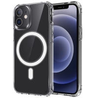 iPhone 14 Pro Silicone Protect Magsafe Case Transparent