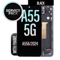 Samsung Galaxy A55 5G / A556B Frontcover + Lcd + Touch Black / Navy Original (Service Pack)
