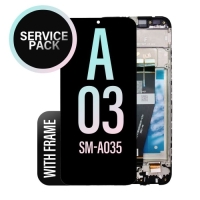 Samsung A035G / Galaxy A03 Frontcover + Lcd + Touch Black Original (Service Pack)