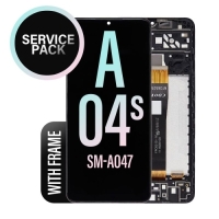 Samsung A047F / Galaxy A04s Frontcover + Lcd + Touch Black Original (Service Pack)