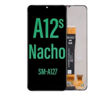 Samsung Galaxy A12 Nacho / A127F  Lcd + Touch Black (NO FRAME) Grade A