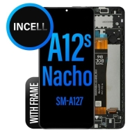 Samsung Galaxy A12 Nacho / A127F Frontcover + Lcd  (PLS) + Touch Black Grade A