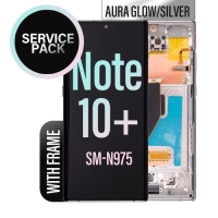 Samsung Galaxy Note 10 Plus / N975F / N976B Frontcover + Lcd + Touch SILVER / AURA GLOW Original (Service Pack)