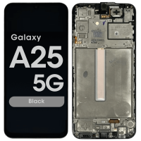 Samsung Galaxy A25 5G / A256B Frontcover + Lcd (OLED) + Touch Black Grade A+ (HQS - WARRANTY AFTER INSTALLATION) .note.