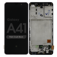 Samsung Galaxy A41 / A415F Frontcover + Lcd (OLED) + Touch Black Grade A+
