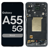 Samsung Galaxy A55 5G / A556B Frontcover + Lcd  (SOFT OLED) Black / Navy Grade A+