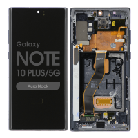 Samsung Galaxy Note 10 Plus / N975F / N976B Frontcover + Lcd (OLED) + Touch BLACK Grade A+