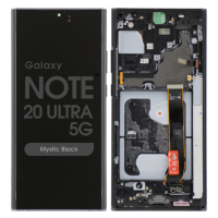Samsung Galaxy Note 20 Ultra 5G / N985F / N986B Frontcover + Lcd (OLED) + Touch Black Grade A+ (HQS - WARRANTY AFTER INSTALLATION) .note.