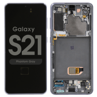 Samsung Galaxy S21 5G / G991B Frontcover + Lcd (INCELL) + Touch Phantom Grey / Black Grade A
