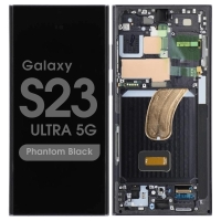 Samsung Galaxy S23 Ultra 5G / S918B Frontcover + Lcd (SOFT OLED) + Touch Black Grade A+