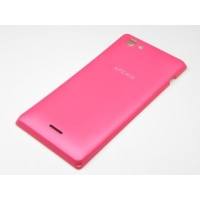 Sony Xperia J / ST26i Battery Cover Pink Original