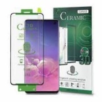 iPhone 15 Pro Ceramic Full Face Full Glue Tempered Glass Black
