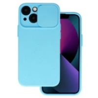 Realme 9i Silicone Camshield Case Light Blue