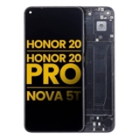 Huawei Honor 20 / Nova 5T Frontcover + Lcd (IPS) + Touch BLACK Grade A