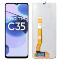 Realme C35  Lcd + Touch (NO FRAME) Black Grade A