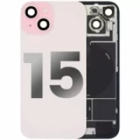 iPhone 15 Back Cover Magsafe + NFC + Camera Lens Pink Grade A
