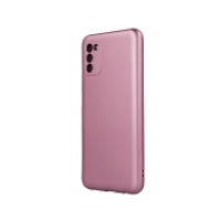 Samsung Galaxy A22 5G / A226B Silicone Metallic Case Pink