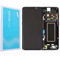 Samsung Galaxy Galaxy S9 Plus / G965F Frontcover + Lcd + Touch Black REFURB. (as New) Original