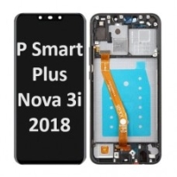 Huawei P Smart Plus Frontcover + Lcd + Touch Black Grade A