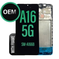Samsung Galaxy A16 5G / A166B Frontcover + Lcd  + Touch Black Grade A (HQS - WARRANTY AFTER INSTALLATION) .note.