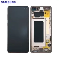 Samsung Galaxy S10 Plus / G975F Frontcover + Lcd + Touch Ceramic White Original (Service Pack)