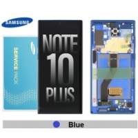Samsung Galaxy Note 10 Plus / N975F / N976B Frontcover + Lcd + Touch BLUE Original (Service Pack)